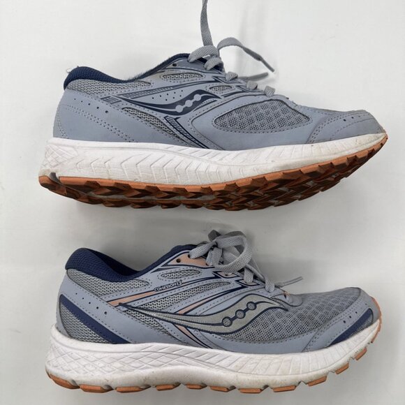 Saucony Cohesion 13 Athletic Sneakers Blue Gray Running Shoes Women’s Size 7.5 - Picture 3 of 11